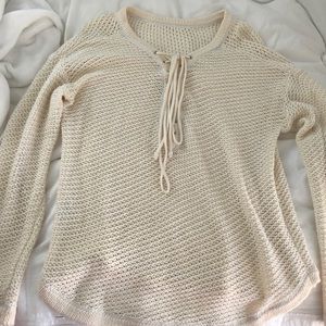 Cream knitted sweater
